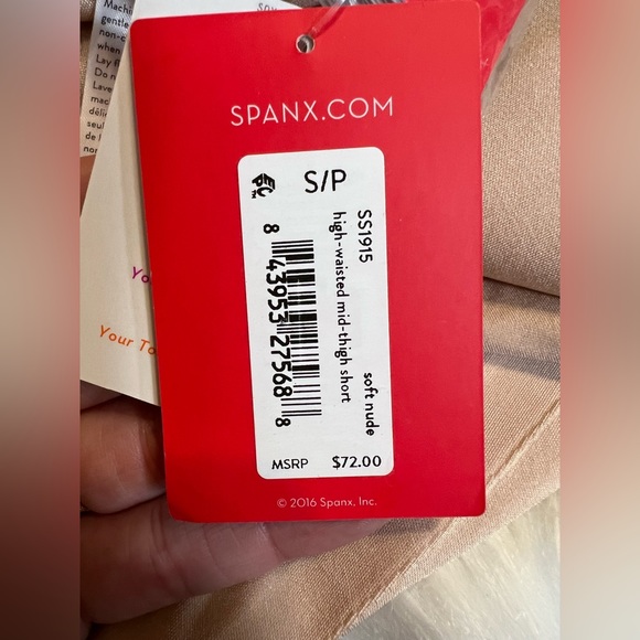 Spanx | NWT High waisted mid- thigh short soft nude - Picture 7 of 9